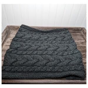 Gap Women's Charcoal Gray Cable Knit Infinity Scarf One Size